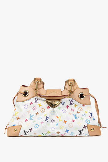 Louis Vuitton x Takashi Murakami Ursula White Multicolore Monogram Handbag