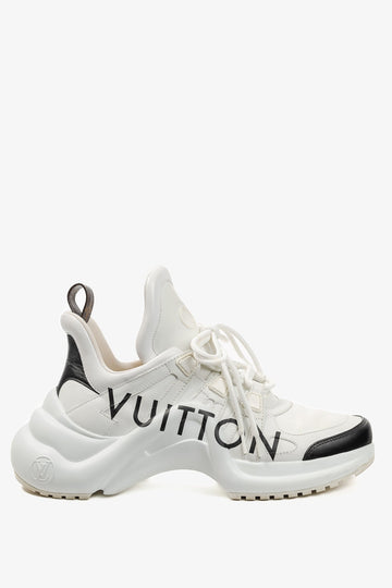 Louis Vuitton Archlight White & Black Signature Chunky Sneakers