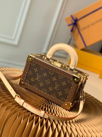 M45673 VALISETTE TRESOR Box bag brown monogram 22.5cm