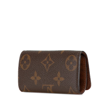 Brown Louis Vuitton Monogram 4 Key Holder