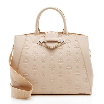 MCM Monogram Leather Essential Medium Tote