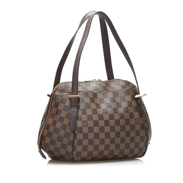 Louis Vuitton Belem MM Damier Ebene Leather/canvas
