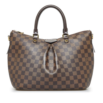Louis Vuitton Siena MM Damier Ebene Leather/canvas