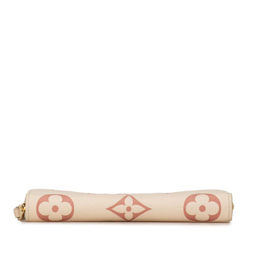 Cream Louis Vuitton Monogram Bicolor Empreinte Giant Zippy Wallet