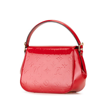 Red Louis Vuitton Monogram Vernis Pasadena Satchel