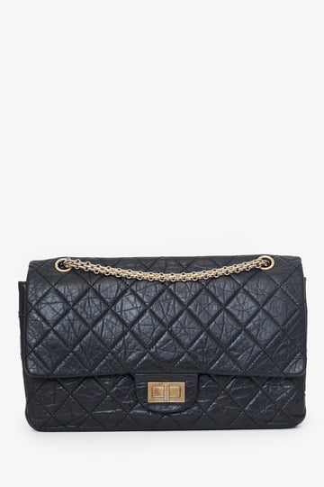 Chanel Black Quilted Aged Calfskin Large Reissue 255 Shoulder New 1:1 Bags