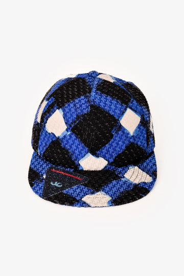 Chanel Blue/White/Black Patterned Cap Est. Size S-M