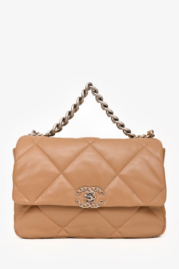 Chanel Brown Goatskin Large 19 Flap New 1:1 Bags