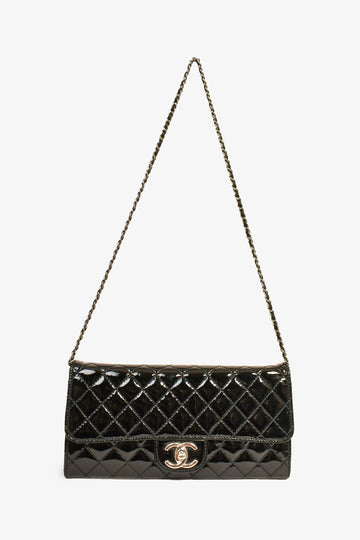 Chanel 2011 Black Patent Wallet on Chain