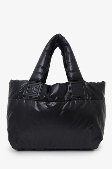 Chanel 2009-10 Black Nylon Coco Cocoon Small Tote New 1:1 Bags
