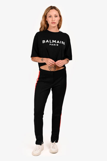 Gucci Black Trim Detailed Trousers Est. Size XS