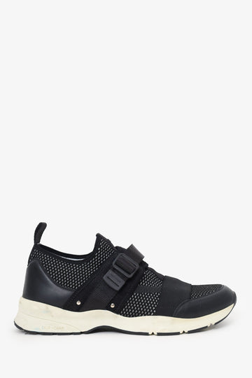 Christian Dior Black/White Buckle Detail Sneakers Size 44 Mens
