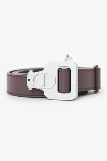 Christian Dior x Alyx Sparrow Calfskin CD 25mm Buckle Belt Size 85