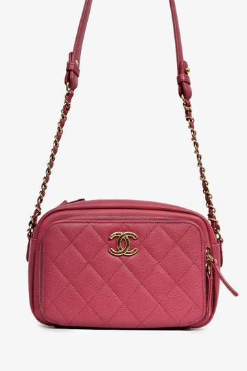 Chanel 2016 Pink Caviar Business Afinity Camera Crossbody