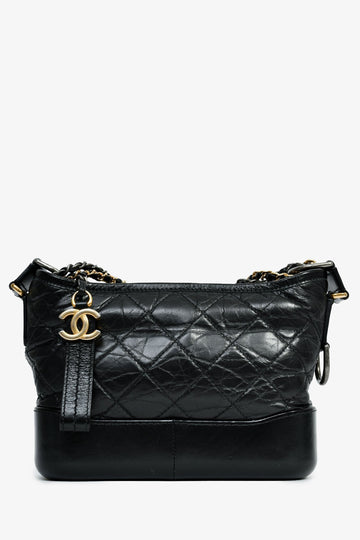 Chanel 2018 Black Lambskin Leather Small Gabrielle New 1:1 Bags