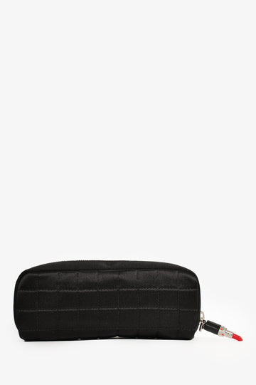 Chanel 2004/05 Black Satin Lipstick Charm Pouch