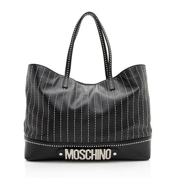 Moschino Leather Studded Tote