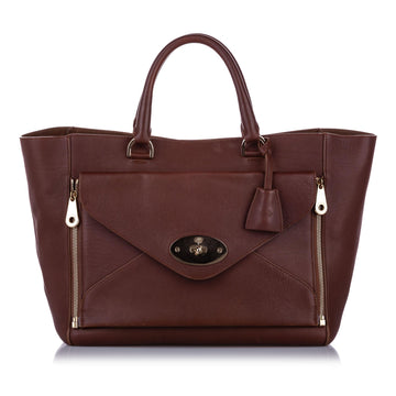 Mulberry Willow Leather Tote Bag (SHG-10275)
