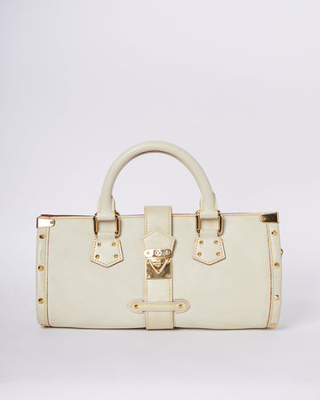 LV Suhali White Leather Bag