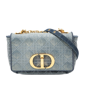 Caro Bag Cannage Embroidered Denim Small