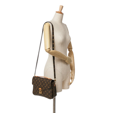 Brown Louis Vuitton Monogram Pochette Metis Satchel
