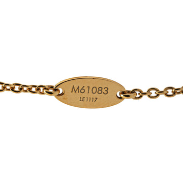 Gold Louis Vuitton Gold Plated Essential V Necklace