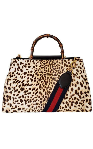 Nymphaea Leopard Print Large Bag