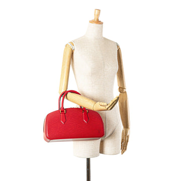 Red Louis Vuitton Epi Jasmine Handbag