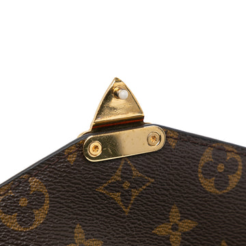 Brown Louis Vuitton Monogram Pochette Metis Satchel