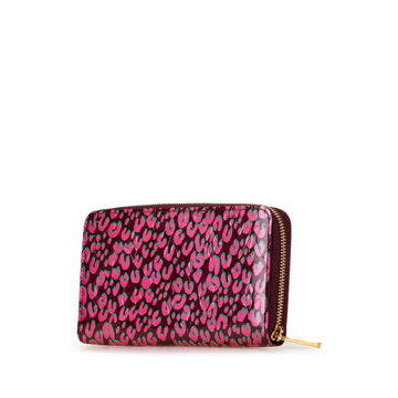 Pink Louis Vuitton Stephen Sprouse Monogram Vernis Leopard Zippy Wallet