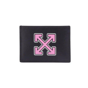Off White Arrow Embossed Printed Leather Cardholder