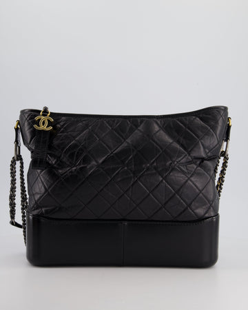 Chanel Black Large Gabrielle Bag in Leather Leather with Mixed Hardware