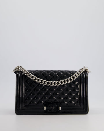 *FIRE PRICE* Chanel Black  Medium Boy Bag with Black and Silver Hardware