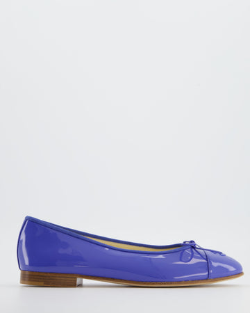 Chanel  Calfskin Leather Ballet Flats in Light Blue Colour Size EU 39.5