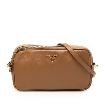 Zip Crossbody Bag Saffiano Leather Mini