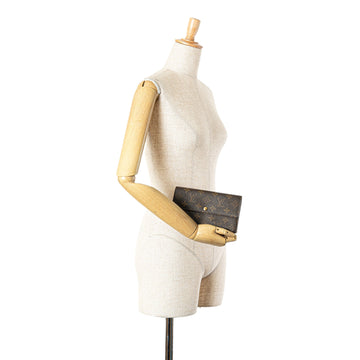 Brown Louis Vuitton Monogram Sarah Long Wallet