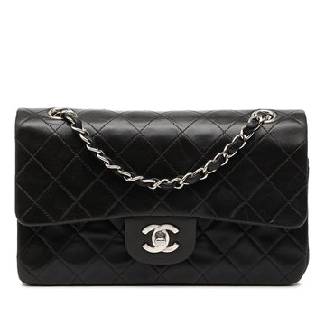 Vintage Classic Double Flap Bag Quilted Leather Small