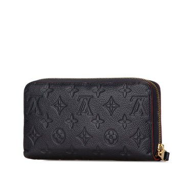 Blue Louis Vuitton Monogram Empreinte Zippy Long Wallet