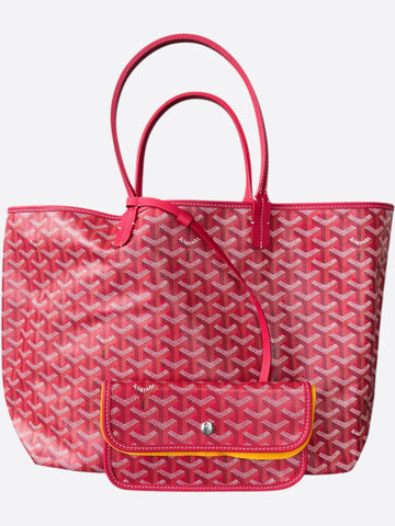 Goyard Fuchsia Pink Reversible St. Louis PM Tote Bag