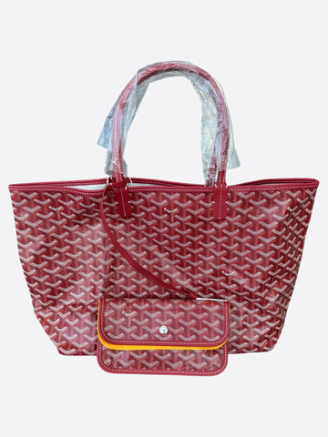 Goyard Red St. Louis Tote Bag
