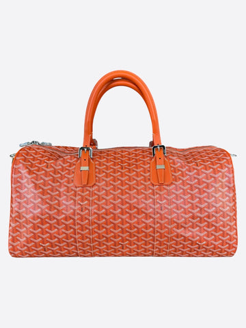 Goyard Orange Boston 50 Duffel Bag