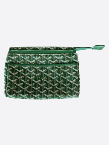 Goyard Green Miroir PM Toiletry Bag