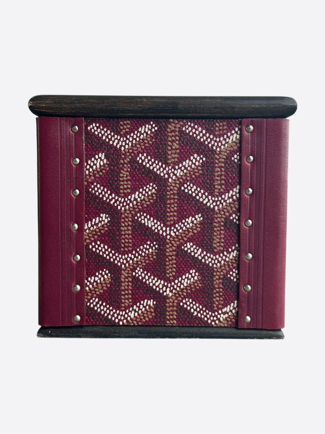 Goyard Burgundy Candle Holder