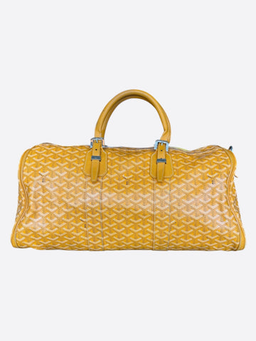 Goyard Yellow Croisiere 40 Duffel Bag
