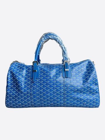 Goyard Blue Boston 50 Duffel Bag