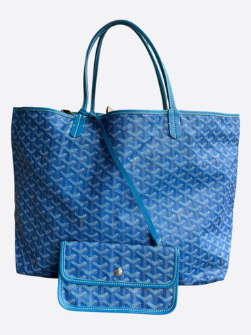 Goyard Blue St Louis Tote