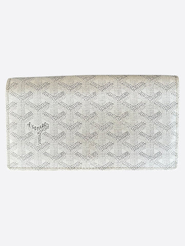 Goyard White Richelieu Long Wallet