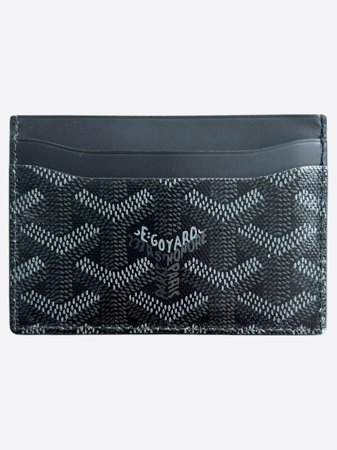 Goyard Jet Black Saint Sulpice Card Holder