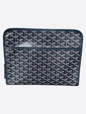 Goyard Navy Jouvence GM Toiletry Bag