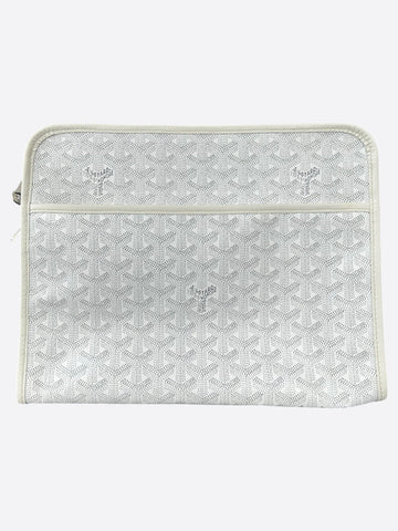 Goyard White Jouvence GM Toiletry Bag